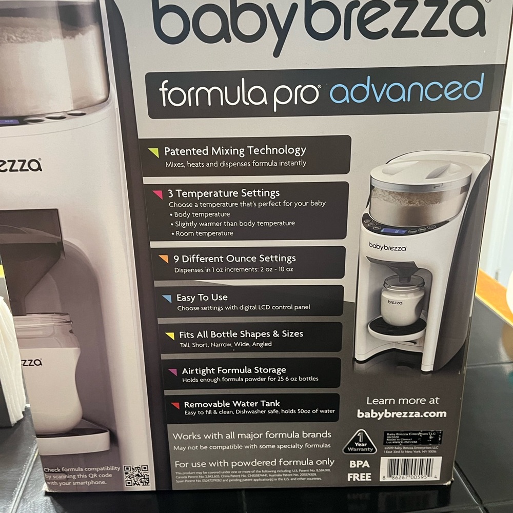 Baby brezza bottle maker